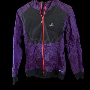 ❤️🍂Salomon Women's Purple and Black wind breaker